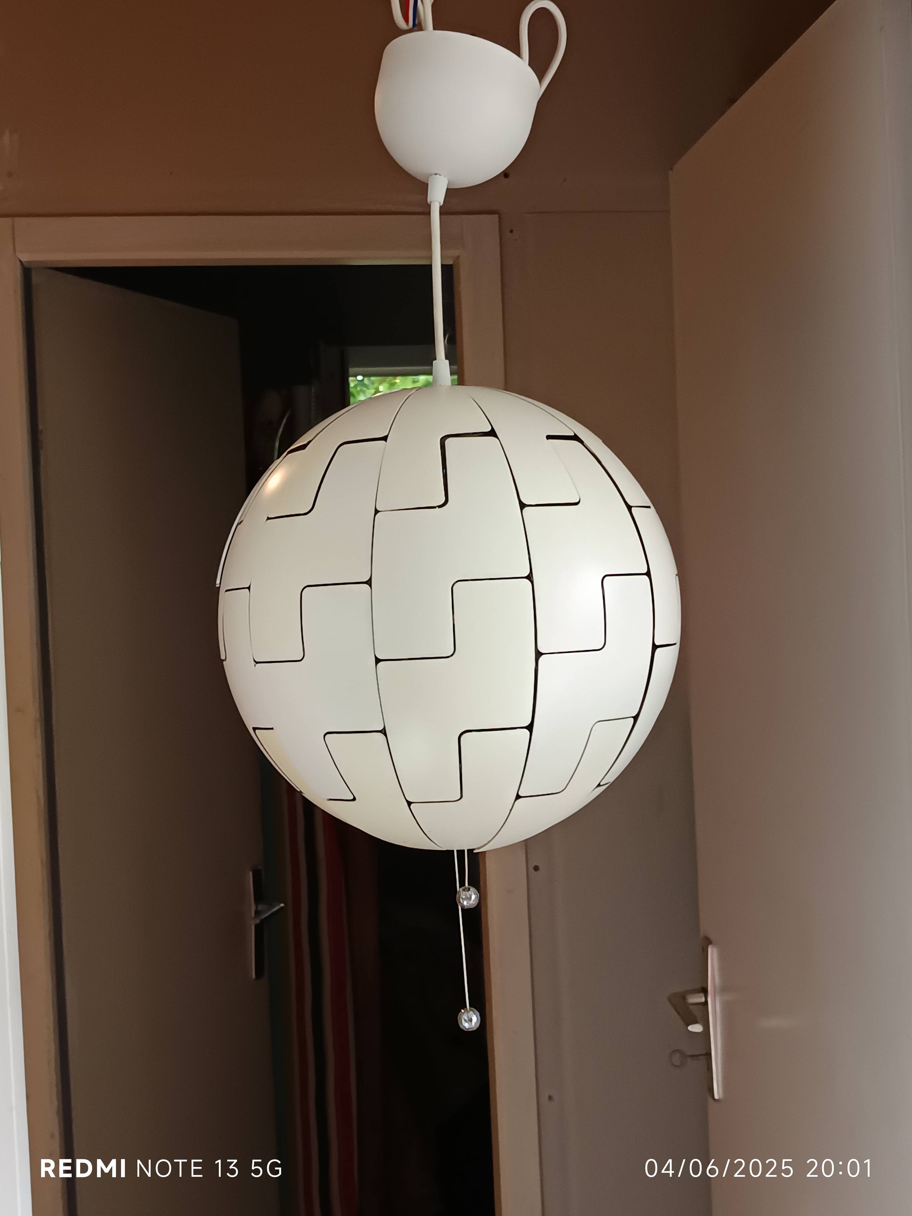 IKEA PS 2014 pendant light in white and silver