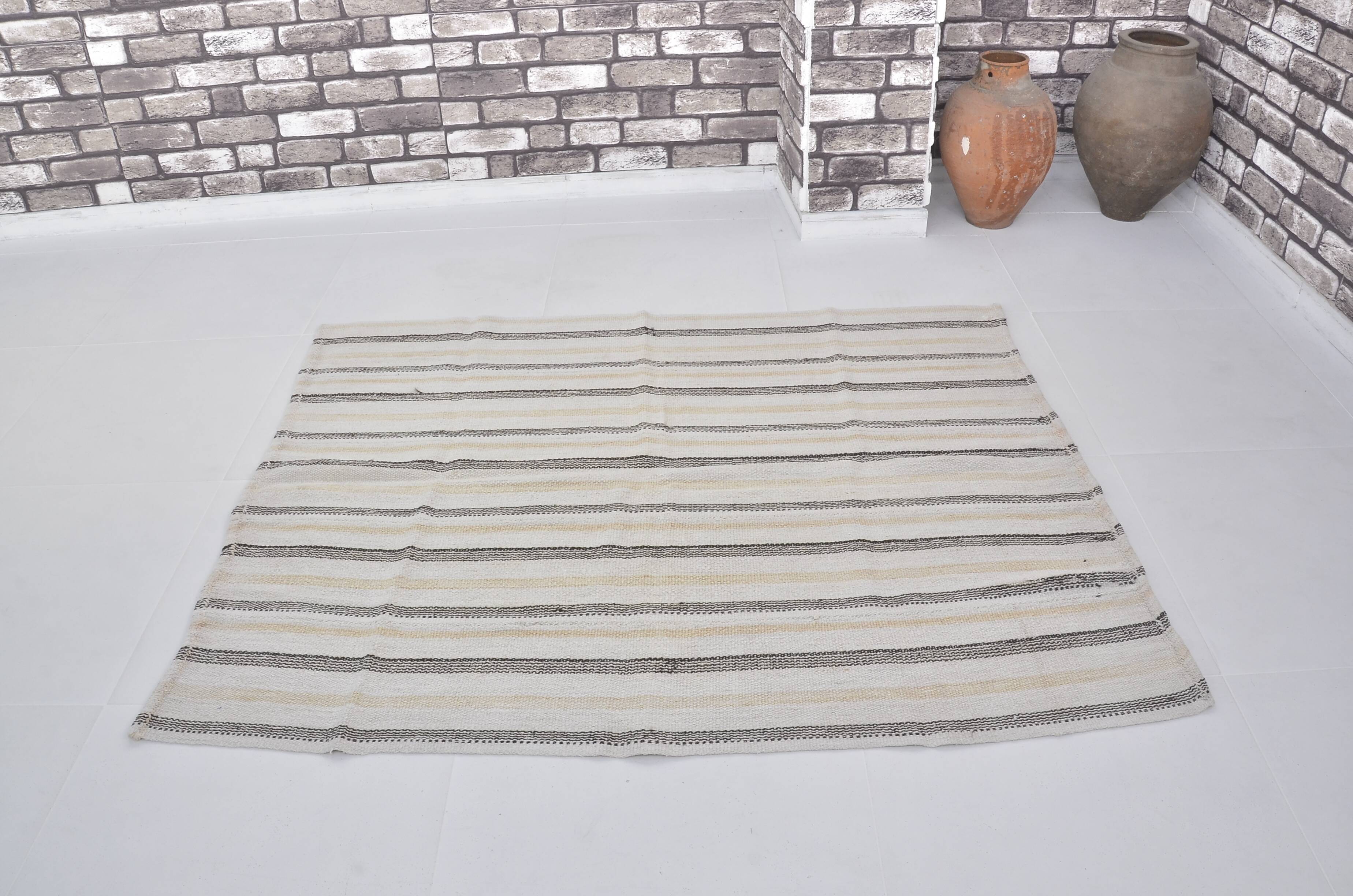 Anatolian Stripe Vintage Hemp Kilim sku 3679