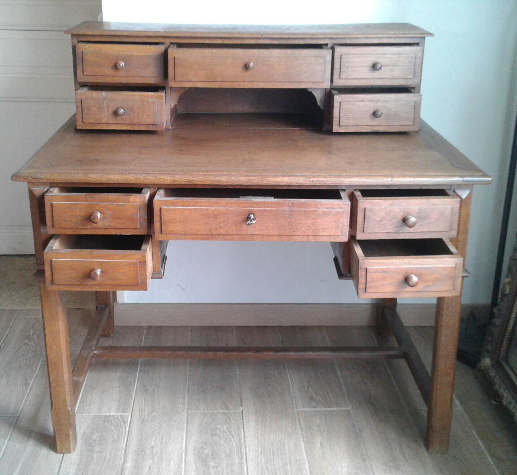 Oak desk from the 1950s