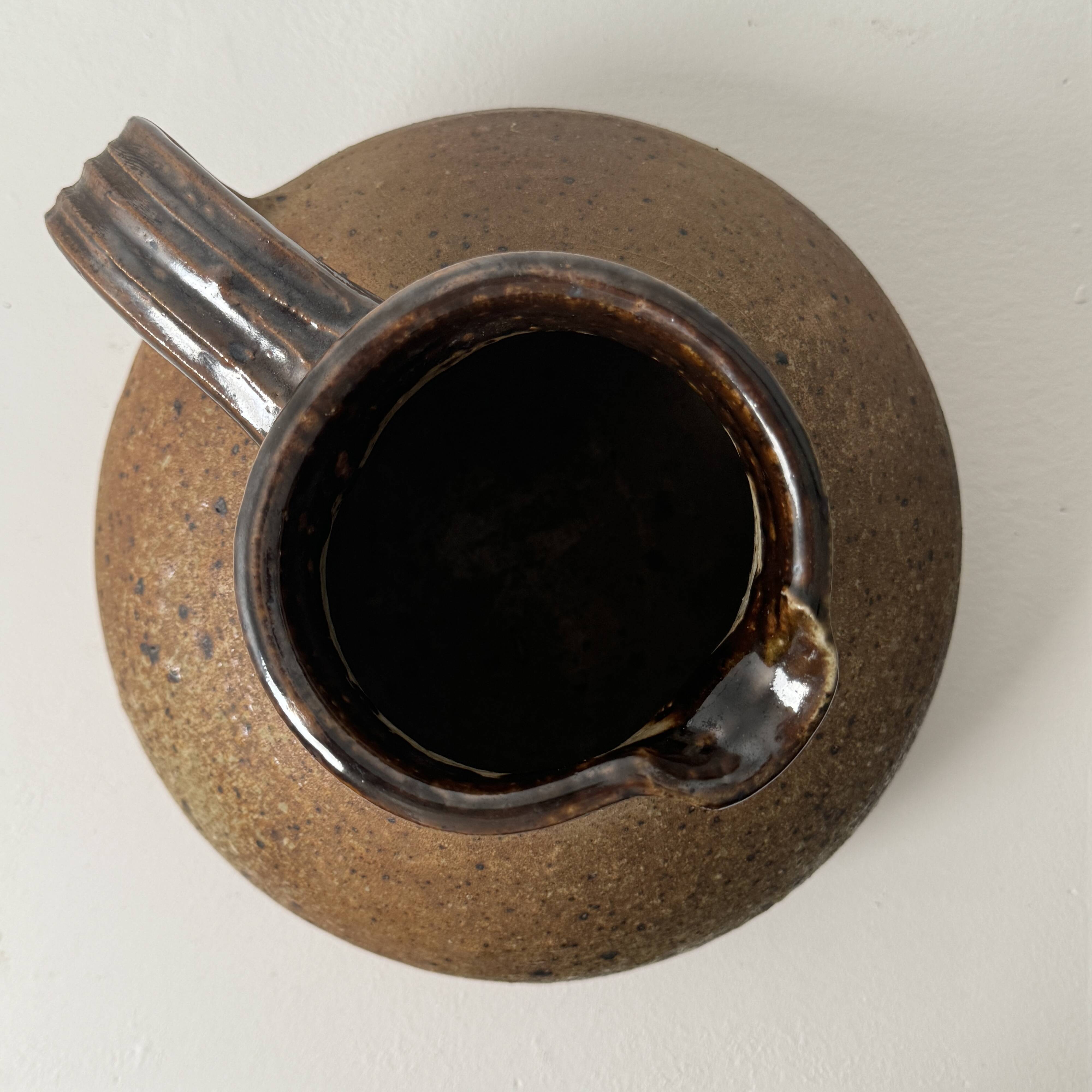 Large pitcher by Pierre Digan, La Borne, circa 1960.