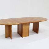 Table à manger ovale extensible vintage des années 1960