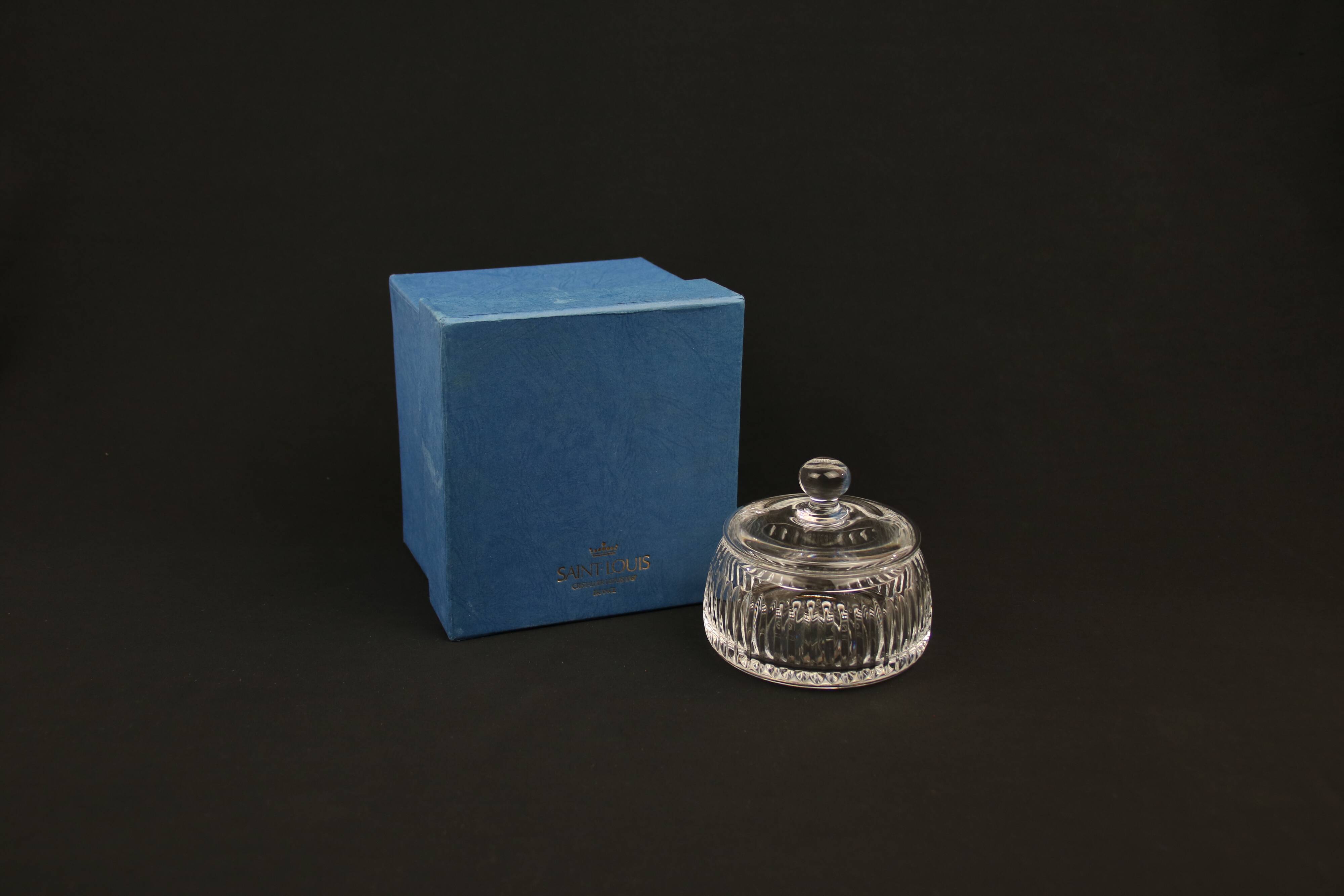 St. Louis crystal powder in its original box
