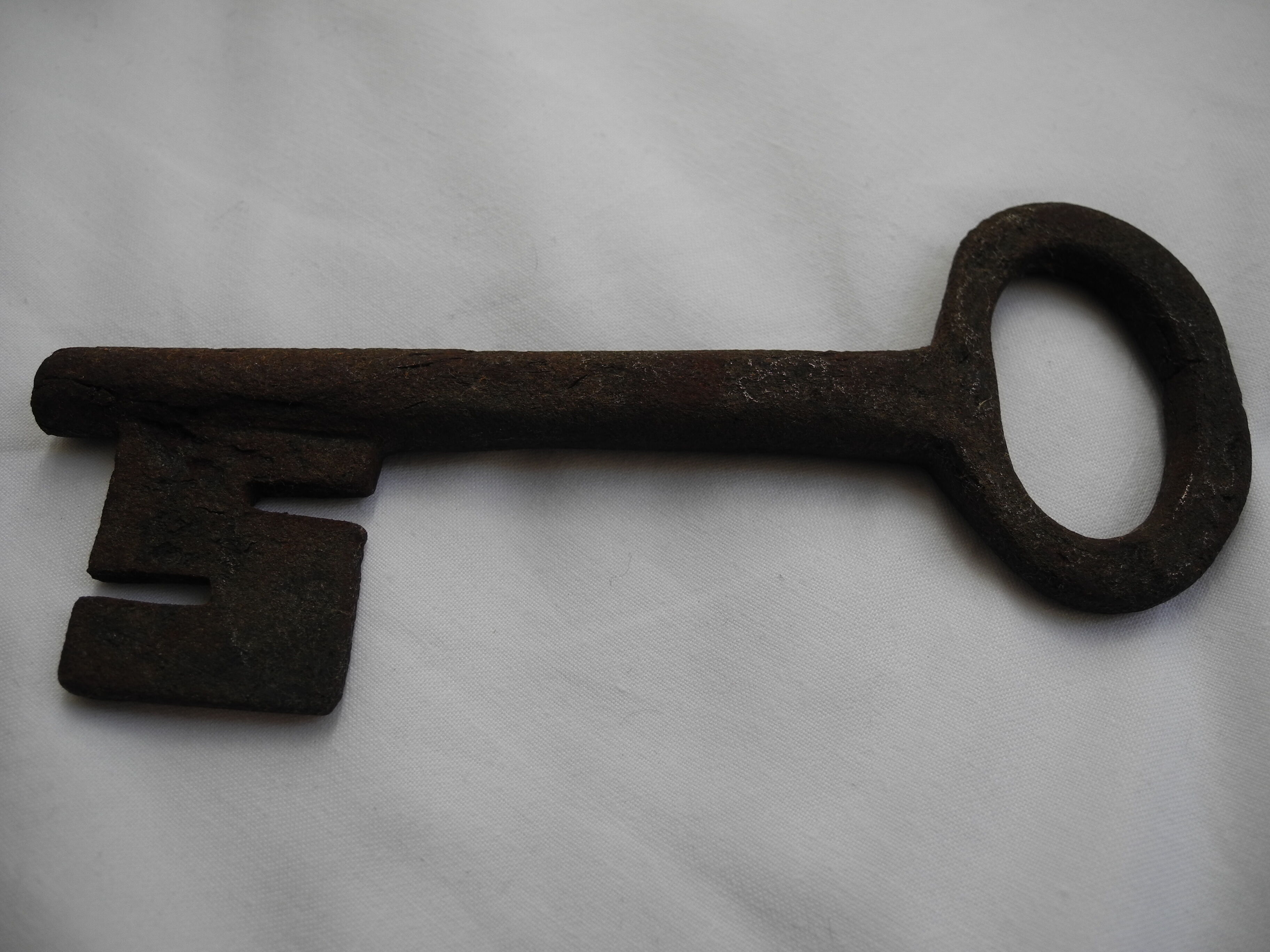 Old 17th century wrought iron key