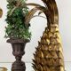 Ananas  wall light  paire  years 70" in gold metal