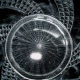 Baccarat serpentine crystal cookie bucket