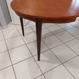 Scandinavian extendable table vintage teak 1960s