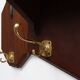 Art Deco coatrack in oak and copper, Belgium 1920s