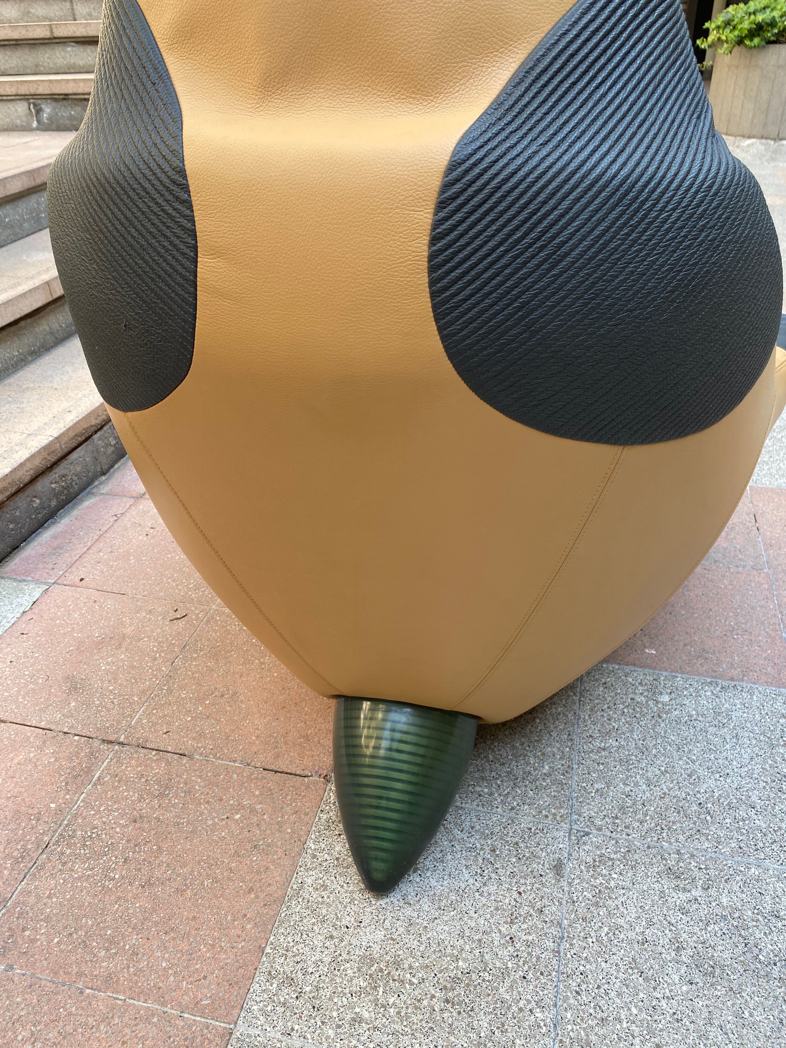 Armchair and Ottoman model "Poggiapiede Hal" - Marc Sadler - 1997