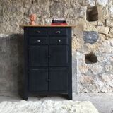 Craft furniture or top black and wood sideboard