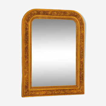 Miroir Louis-Philippe doré 49x62cm