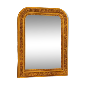 Miroir Louis-Philippe doré 49x62cm