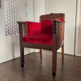 Bureau ou Chaise d'Appoint Art Déco en Chêne de l'École d'Amsterdam, années 1920