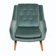 1950s clubchair in blue velour