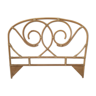 Rattan and bamboo headboard 120cm