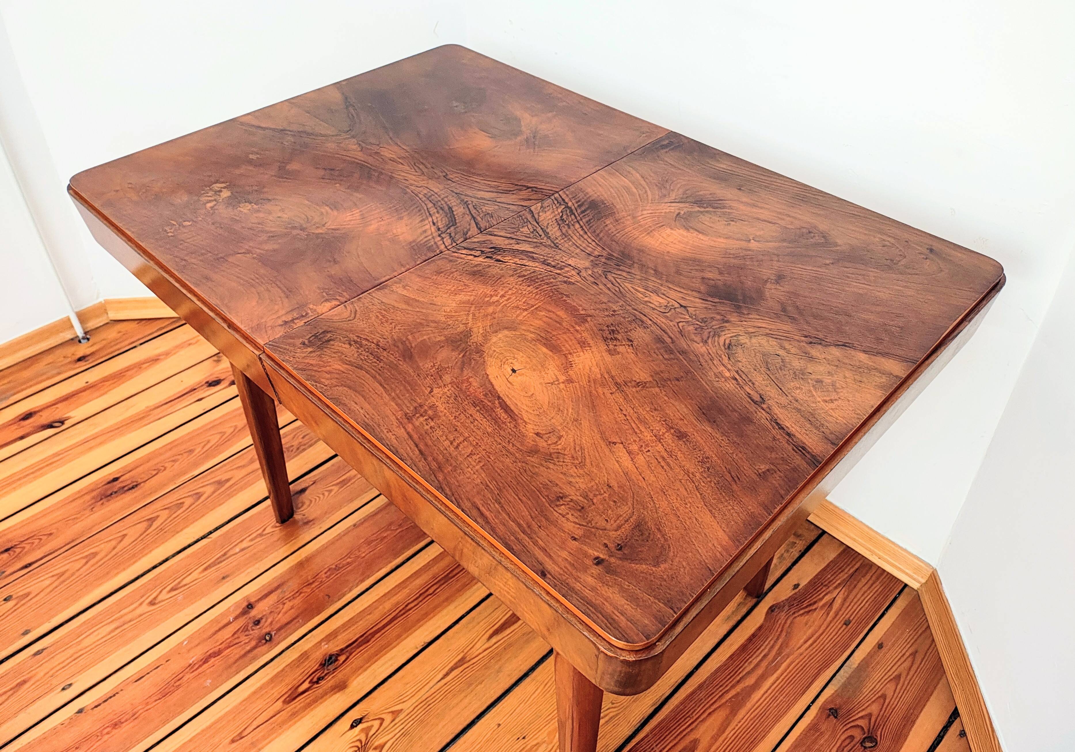 Mid-Century Czech Dining Table by Jindřich Halabala for Up Races, 1950s