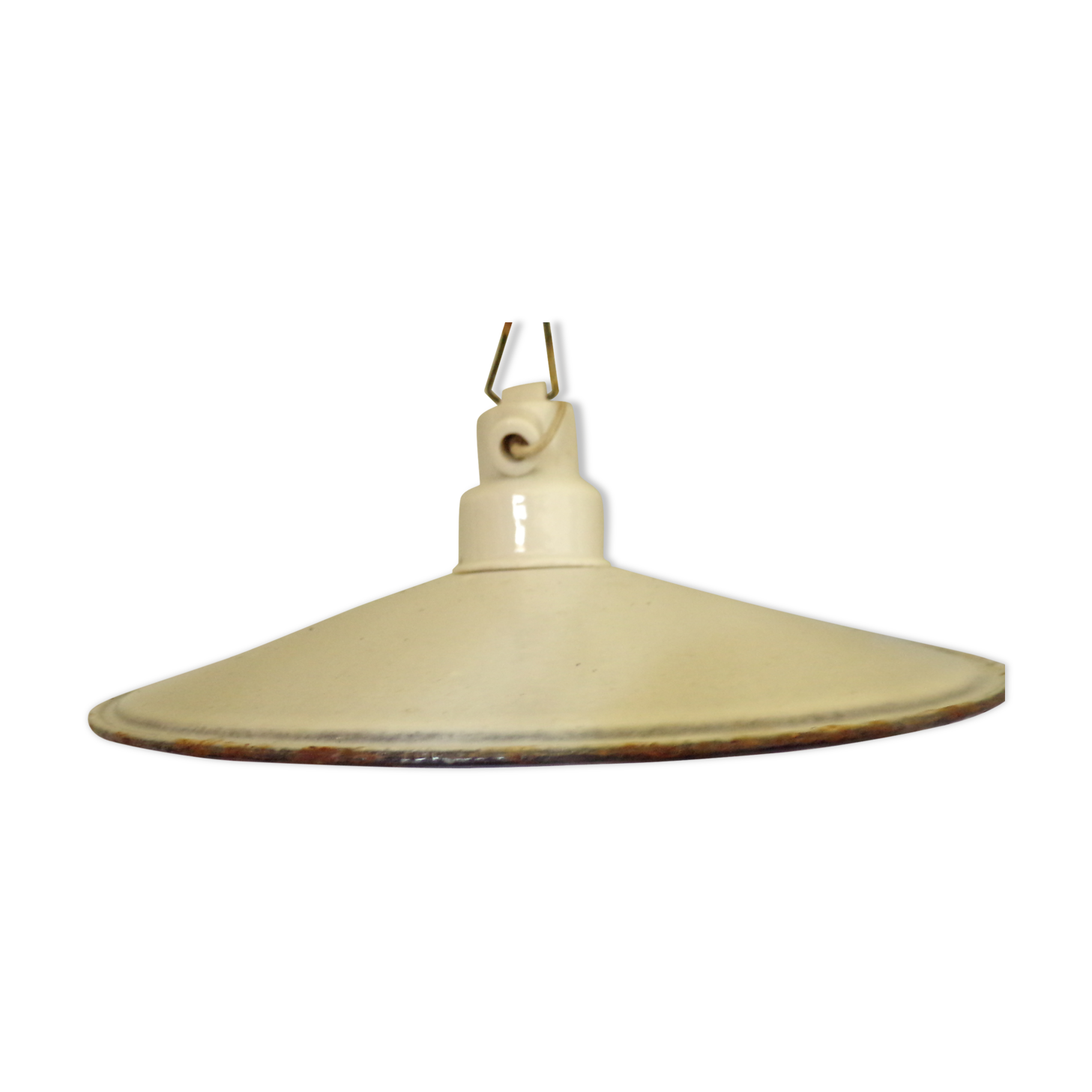 Lamp enamelled plate