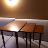Teak nesting tables by HW Klein Bramin, Danish