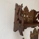 antique wall shelf gothic style openwork wood