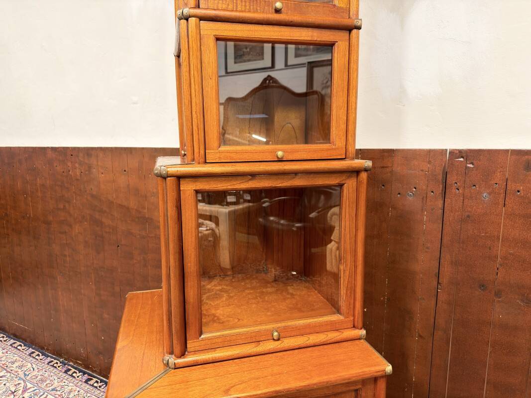 Original Globe Wernicke English Display Museum Cabinet