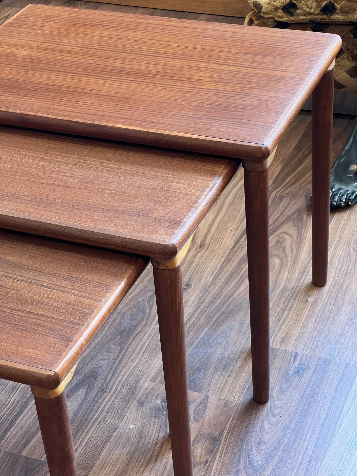Nestable teak tables
