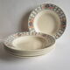 Set of 6 hollow plates Badonvillers chavillé vintage