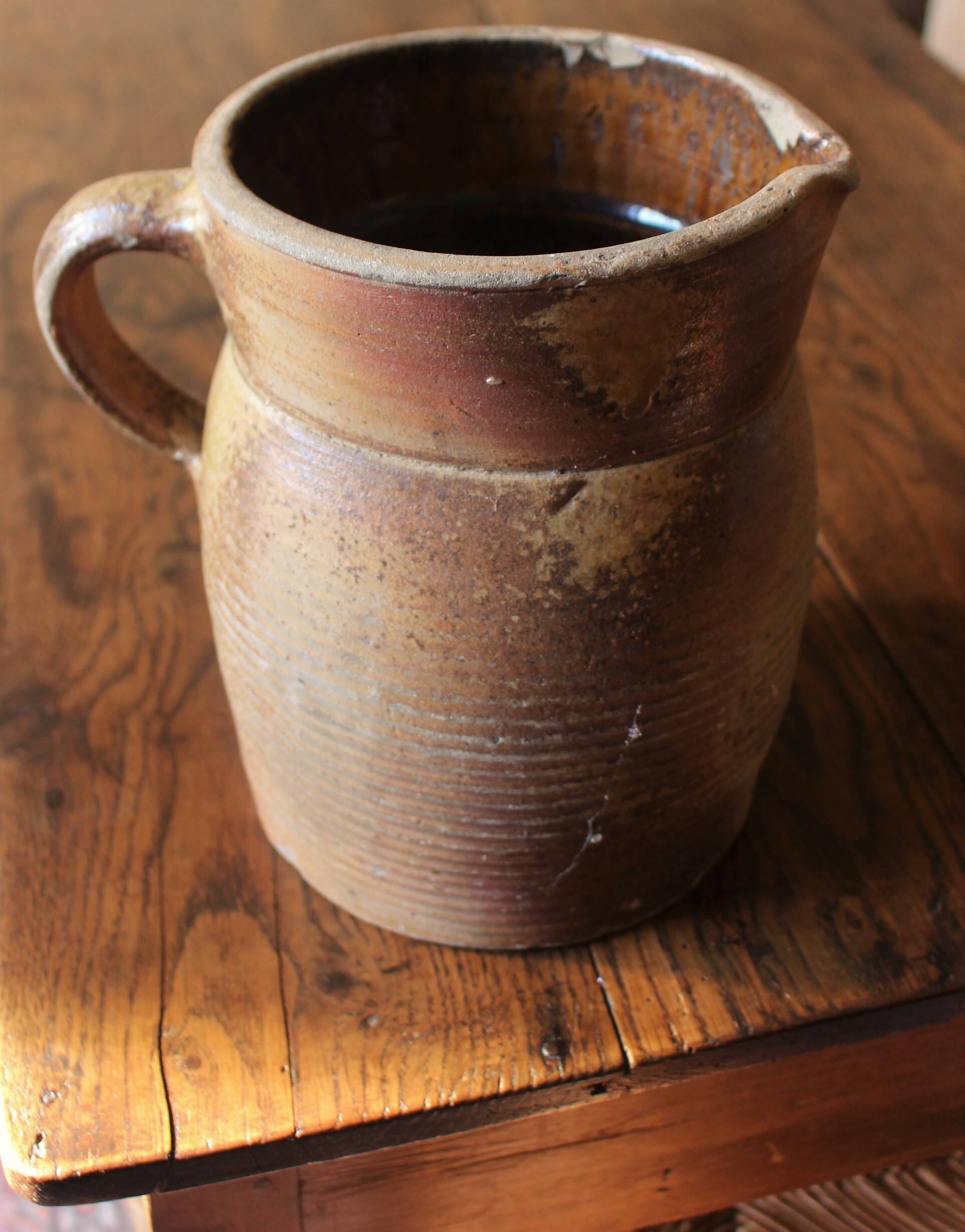 Pichet cruche en terre cuite vintage
