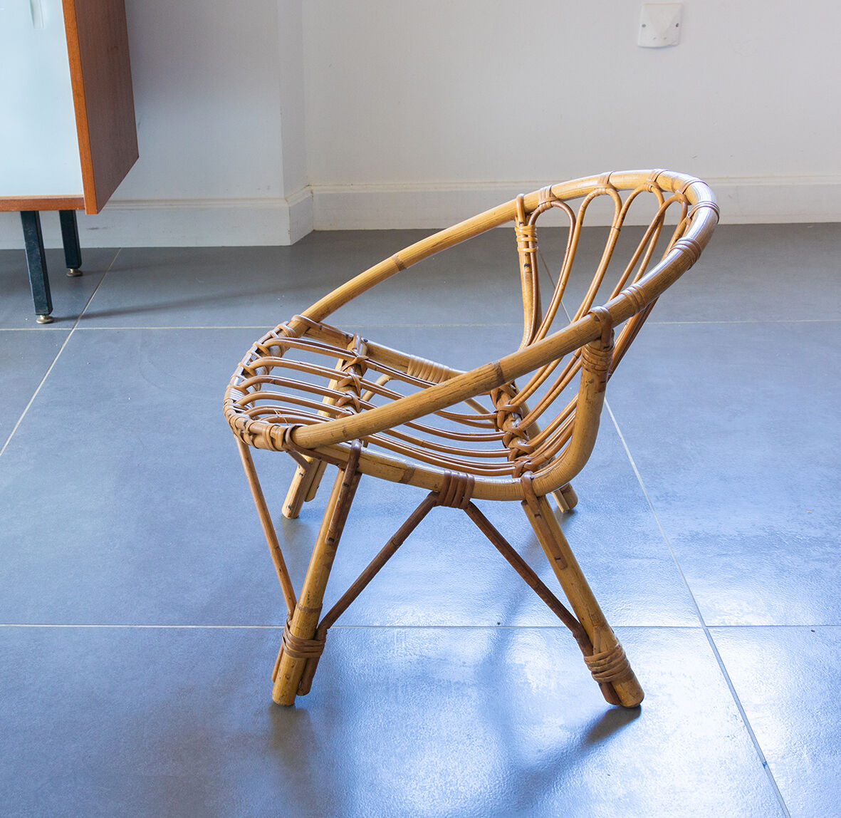 Children's rattan chair