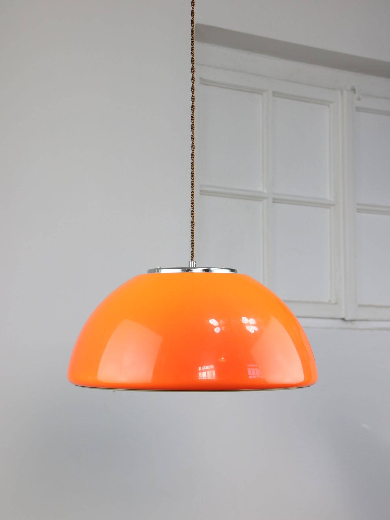 Space Age Cabras Pendant Lamp by Luigi Massoni for Guzzini, 1960s