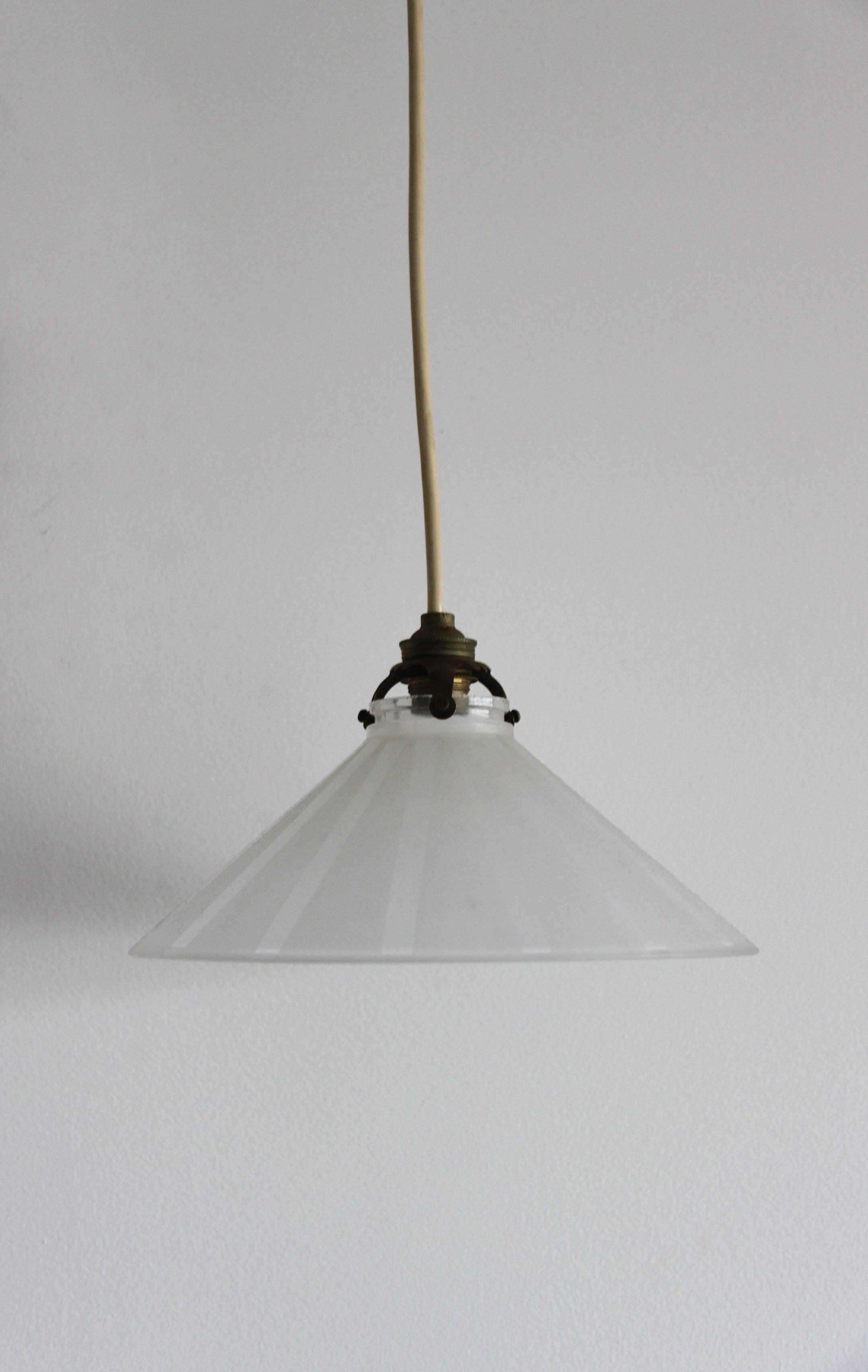 Chinese hat glass blinds