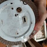 Cast glass ceiling lamp