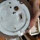 Cast glass ceiling lamp