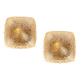 Pairs of amber glass wall lights in the shape of a fingerprint, Germany, 1970s.