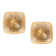 Pairs of amber glass wall lights in the shape of a fingerprint, Germany, 1970s.