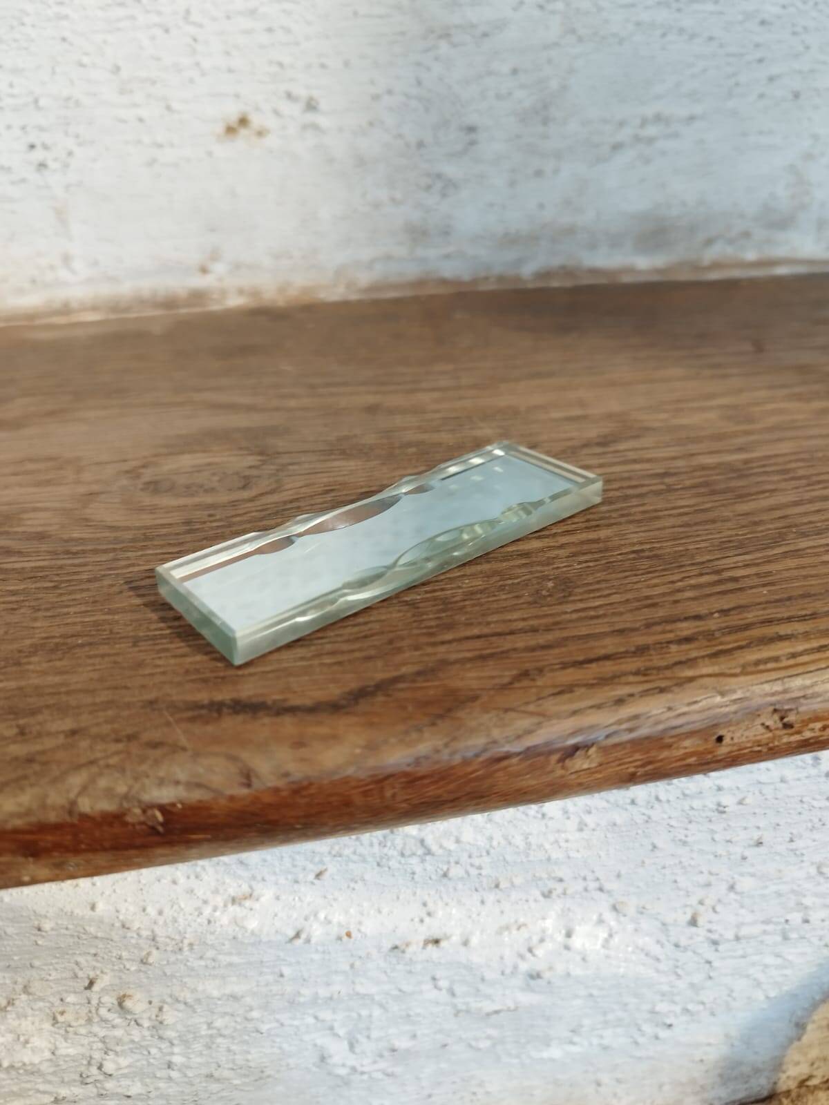 Set of 12 beveled mirror knife holders