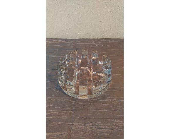 Textured in the taste of walther glas glass ashtray 70s | Selency