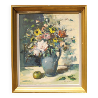 Still life with flowers signed