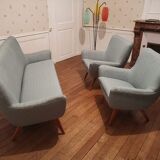 Rare 50s Swedish salon Restored for its rental in the film "Little Nicolas ,2021"