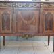 Louis XVI sideboard in mahogany veneer and precious wood marquetry