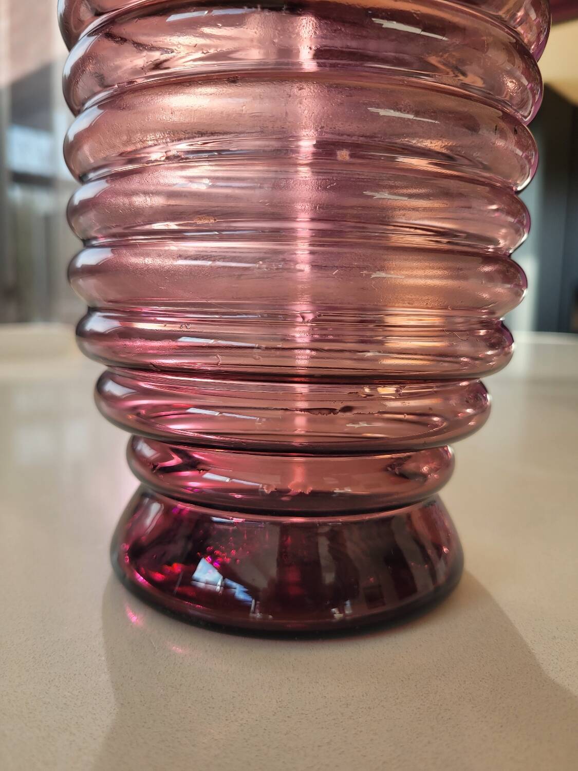 Art Deco style glass vase