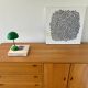 Large oak sideboard, Scandinavian design - 3 drawers and 2 doors.