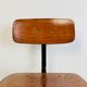 Office children's chair, wooden and metal, 70s