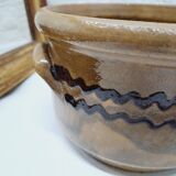 Glazed terracotta pot
