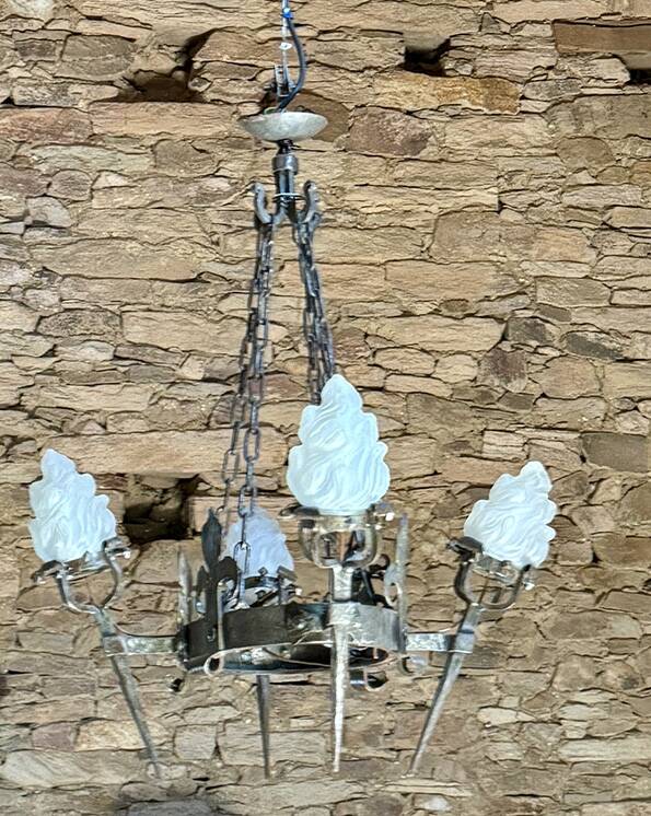 Handcrafted wrought iron chandeliers