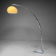 Harvey Guzzini floor lamp Arch with marble base, Italy, 1970