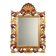 Antique baroque style mirror in carved wood, Italy, 20th century.