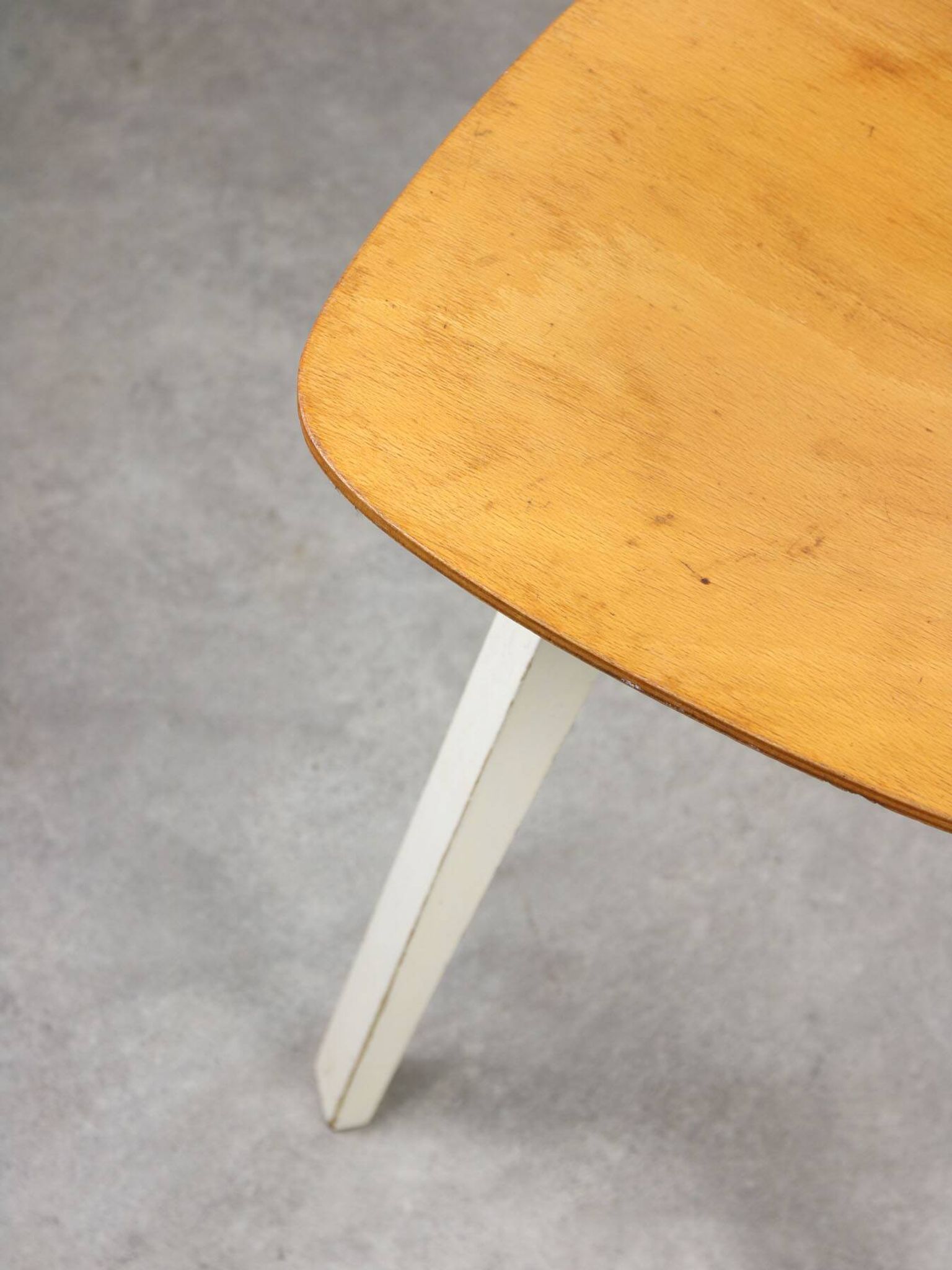 Tabouret en contreplaqué vintage à croisillons par Niko Kralj, 1954