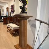 Large French Neoclassical Columns in Pine Wood, 1910, Set of 2