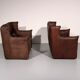 Patinated leather sofa by Gerard van den Berg for Montis, Netherlands, 1970s