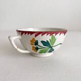 Antique earthenware cup “Colmar” Sarreguemines