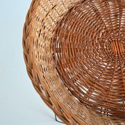 Basket on rattan legs 1950 vintage